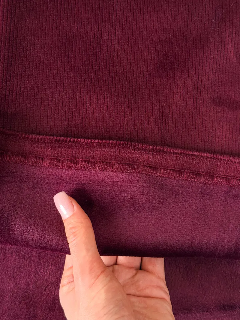 Теплий светр Vitto на флісі — бордовий — фото 7